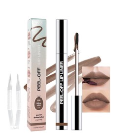 IATMOMOD Light Taupe Liquid Matte Lip Liner Stain Peel Off with Tweezer, Long Lasting, Waterproof Matte Lipstick Lip Gloss Tattoo for Women, Transfer-prof Lip Tint Makeup for All Skin Types 04#