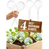 Plant Watering Globes Plastic Set of 4 - Automatic Plant