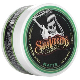 Suavecito Pomade Mate Cera Para Cabello de Fijacion Media Acabado Mate Para Look Mas Natural 65g