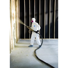 DuPont Tyvek 400 Disposable Protective Coverall with Elastic Cuffs, Attached Hood and Boots, White, Medium, 1-Pack