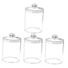 Ciieeo 4pcs Organized Storage Cotton Covered Boxes Stackable for Cosmetics