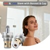 Faucets Stem Compatible with 6N-7C (17018B), Cold Water Stem with