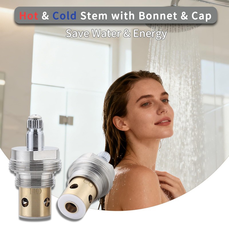 Faucets Stem Compatible with 6N-7C (17018B), Cold Water Stem with