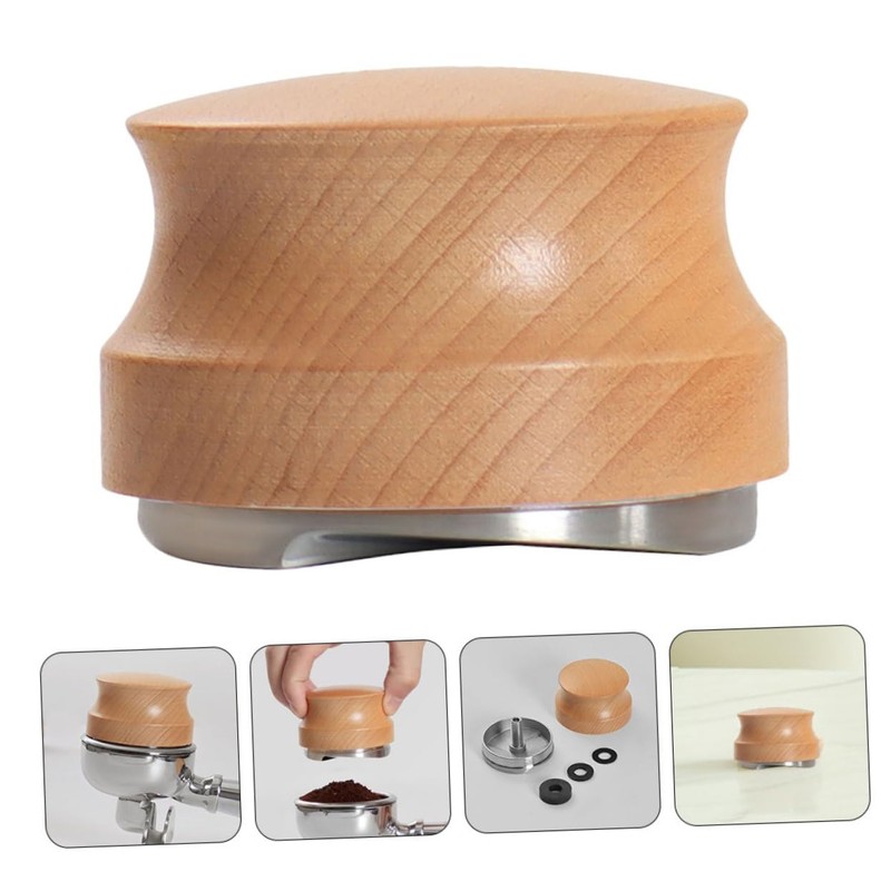 VILLFUL Manual Coffee Distributor Tool Stainless Steel Base Handle Espresso