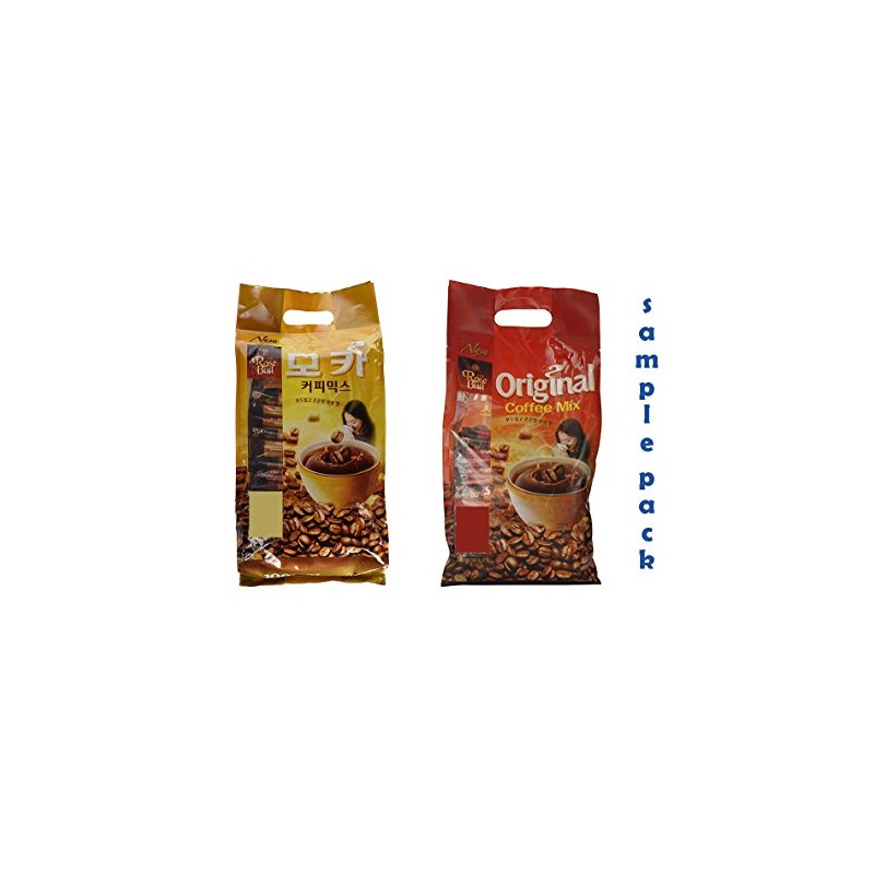 Korean Rosebud Original / Mocha Instant Coffee Mix Sample pack
