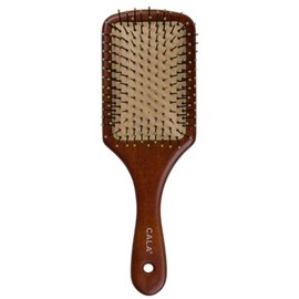 CALA - cepillo paleta para cabello de bambú oscuro, ecológico (grande)