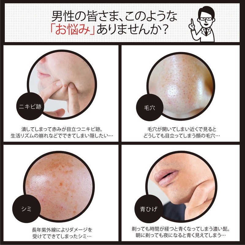 Men's Basic BB Cream Natural Men's Cover 0.7 oz (20