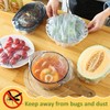 MAQIHAN Reusable Large 200PCS Bowl Covers, Plastic, Round, Cookware-Lids