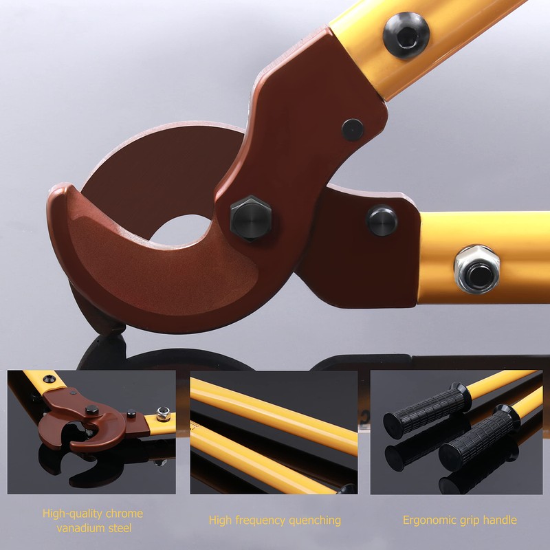 Flytuo LK-250 Heavy Duty Cable Cutters, Multifunctional Labor-saving Long Arm