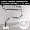 20 Pcs Radiator Pipe Covers HXC 15mm Plastic Radiator Pipe