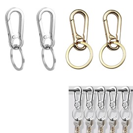 Pack of 2.4 Carabiner Key Chain, Small Metal Key Carabiner, for Hanging on School Bags, Backpacks, Clothing as Decoration