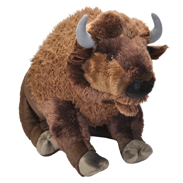 WILD REPUBLIC Jumbo Bison Plush, Giant Stuffed Animal, Plush Toy, Gifts for Kids, 30 Inches