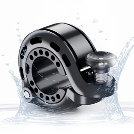 RAVEMEN Q1 Bicycle Bell, Ring Type, Hidden Type, Lightweight, Loud Volume, Refreshing Tone, Aluminum Alloy, Compatible with Road Bikes, Mountain Bikes, Cross Bikes, Etc., Handle Inner Diameter: 0.9 -