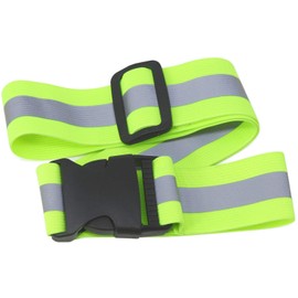 com-four® 5-piece reflector set, stretchy reflective tape and snap bracelets for better visibility in road traffic (05 pieces - webbing + snap strap)
