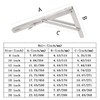 Folding Shelf Brackets 20 inch Heavy Duty,Max Load: 550 lb-Stainless