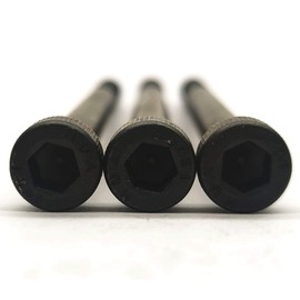 M8-1.25x50mm 12.9 Grade Alloy Steel Socket Head Cap Screws Bolts with Hex Nuts Allen Socket Drive Black Oxide Finish 12.9 Class 10sets