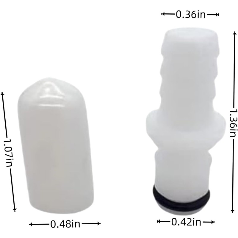 Aupll Replacement 2 M236 Male Connectors + 2 Caps for