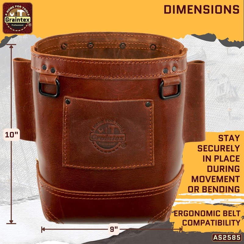 Graintex Nut & Bolt Bag Ambassador Series, Chestnut Brown Color