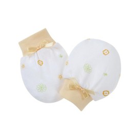 Simba Design 100% Natural Cotton Baby Mittens- Super Soft (Yellow)