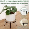 7-pack Metal Plant Stands Indoor Outdoor Rustproof Iron Potted Plant