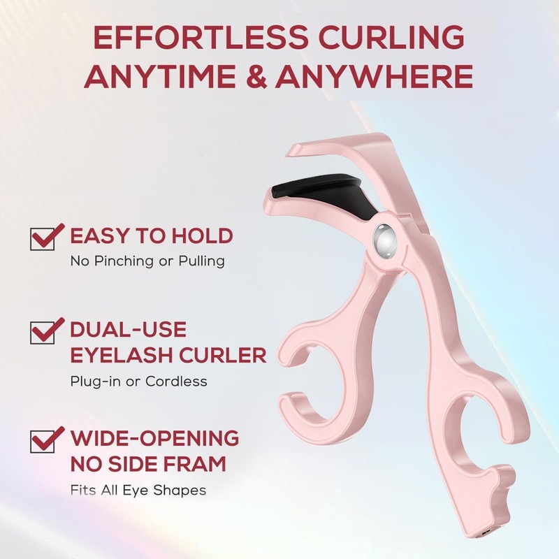 Lashes Curler, Makeup Tools, Wide Angle Curling Long-Lasting Professional Compact
