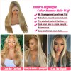Smavida Highlight Ombre Lace Front Wig Human Hair 13x4 HD