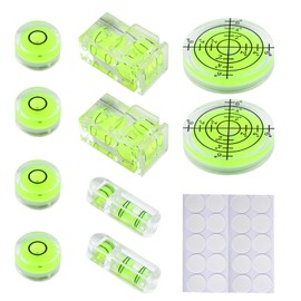 WestCH Pack of 10 Dragonfly Spirit Level, Mini Spirit Level, Precision Can Level Round Spirit Level, Caravan, Small Spirit Level for Camera, Caravan, Camping, Motorhome, Household Level