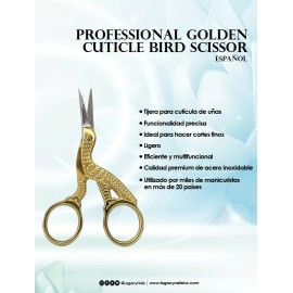 Legacy Nails Professional Golden Cuticle Scissor | Legacy Nails