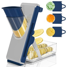 Mandoline Slicer for Kitchen, Mandoline Slicer Safe Multifunctional Dicer Adjustable Commercial Slicer Machine Stainless Steel Chopper