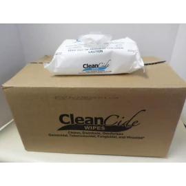 CleanCide Pack of 12 CleanCide Disinfecting Wipes, 80 Wipe/Pack, 12 Pack/Case. 960 Wipes