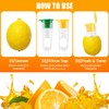 2pcs Lemon Juicer Squeezer,2025 New Screw-Top Lemon Squeezer Manual Lemons