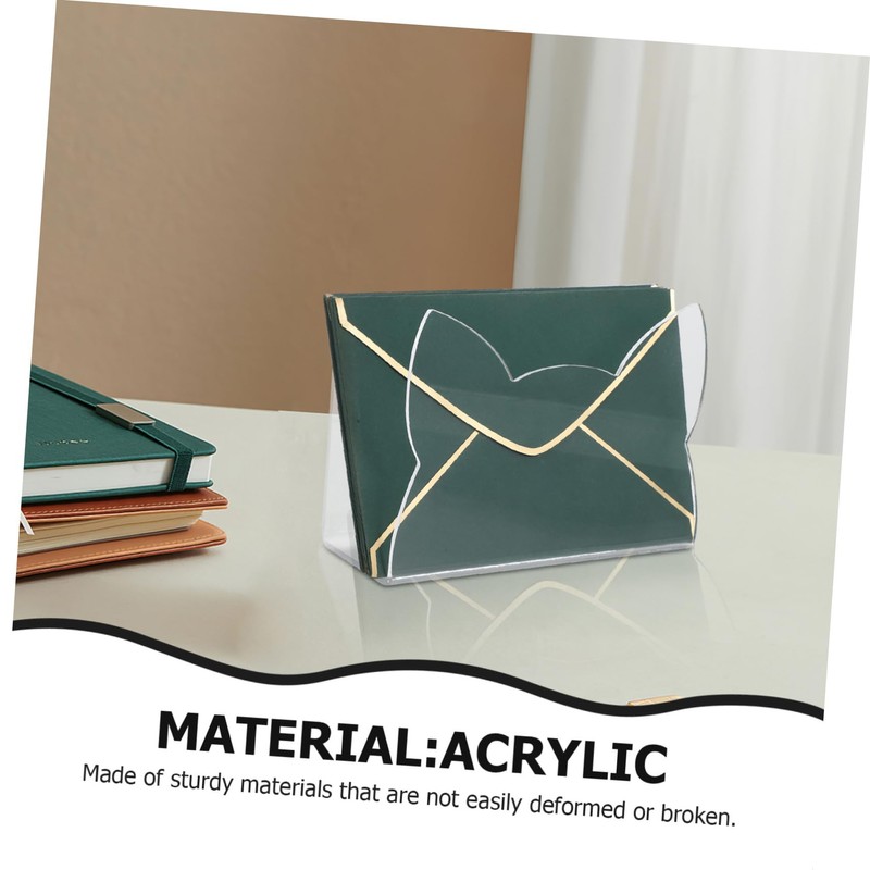 Operitacx Efficient Acrylic Cat Shape Letter Holder Mail Organizer Desk