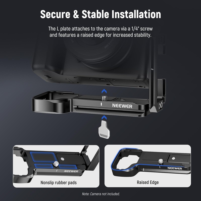NEEWER L-Plate for ZV-E1 Extendable Arca Side Plate L Bracket