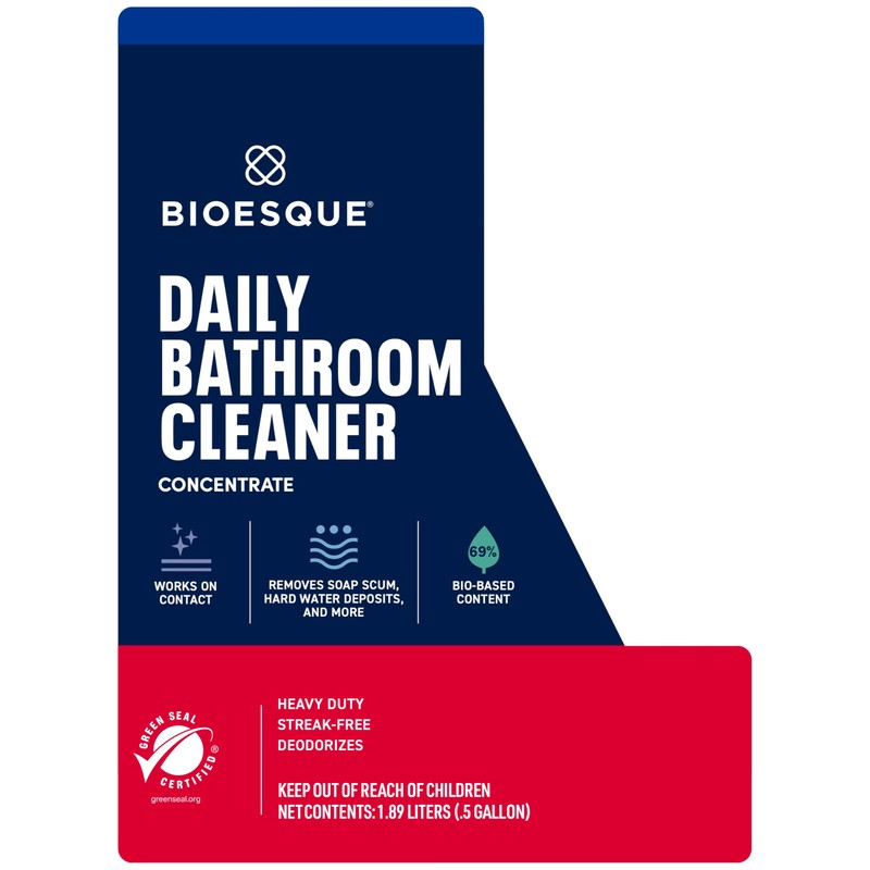 Bioesque Bathroom Cleaner Concentrate, 64 Fluid Ounce (Pack of 4)