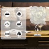 Feather Table Lamp, Bedside Table lamp for Bedroom, White Lamp