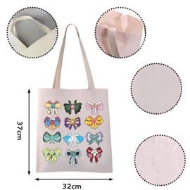 Princesses Theme Tote Bag Princess Squad Gift Fairy Tale Princess Character Gift (Princesses Bow tote CA)