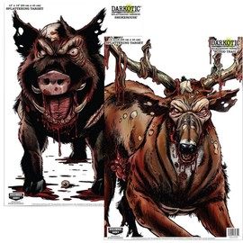Birchwood Casey Darkotic Combo - 12" x 18" Smokehouse/Blood Trail 4/4 Targets