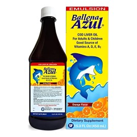 Ballena Azul Aceite De Hígado De Bacalao Para Adultos Y De 3