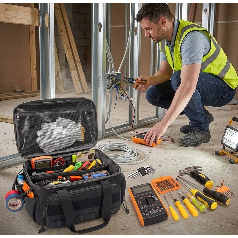 14-Inch Heavy-Duty Tool Bag for Tool Organization – Portable Polyester