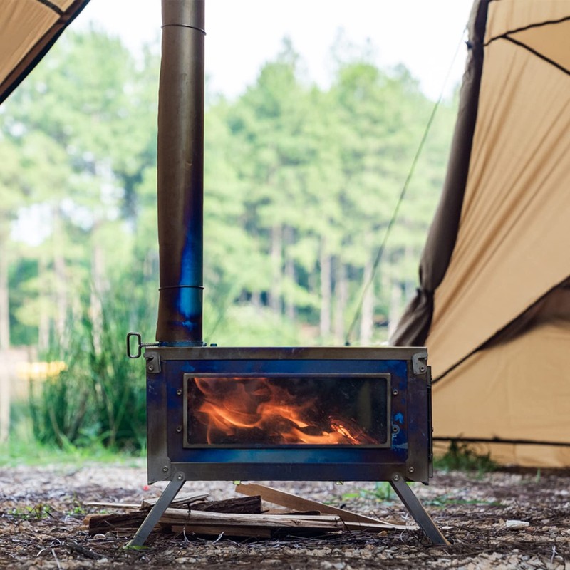 FireHiking Titanium Stove Pipe Folding Portable Camping Tent Stove Chimney