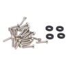 4Pcs Brass Wheel Tire Set 1.2in Hub Replacement for Traxxas