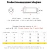 M12-1.75 x 10mm Hex Socket Set Grub Screws,Headless Cup Point,Flat