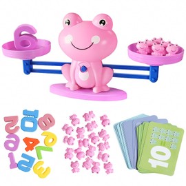 Montessori Math Toys Math Toys Math Toys Math Toys Math Toys Educational Toys Math Games Gifts for Kids 3 4 5 6 Years (Pink)