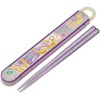 Skater ABS2AMAG Children's Antibacterial Ag+ Chopsticks and Chopsticks Case Set,