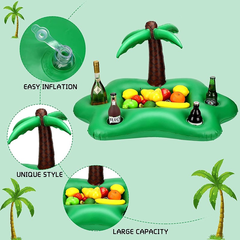Swimming Pool, Floating Bar for Pool, Cup Holder, Palm Tree