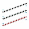 Alvin Rare Alvin 241B Engineer Scale 12in Triangular Drafting Ruler