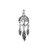 Sterling Silver Oxidized Dream Catcher Tree of Life Angel Wing