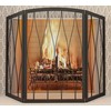 Kingson Childproof Fireplace Screen 3- Panel Modern Handcrafted Wrought Iron