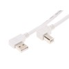 USBGear Cablemax 6ft. White USB 2.0 Cable A Left Angle