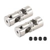 sourcing map 2 PCS 2.3mm to 4mm Rotatable Universal Steering